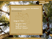 Tablet Screenshot of forest-adventures.de